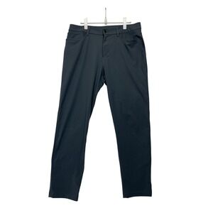 Lululemon ABC Pant Classic Fit Warpstreme Iron Blue Commuter Office 34x31